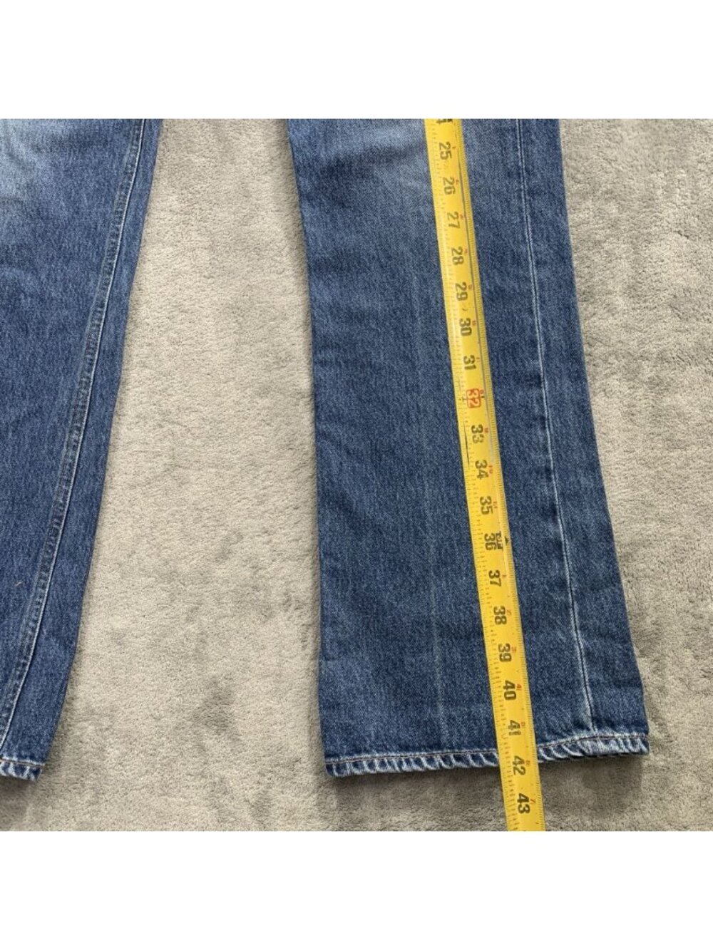 Agolde High Rise Vintage Flare Jeans Womens 32x31 100% Organic Cotton Blue Denim - Picture 3 of 12